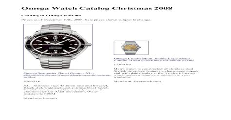 omega watch catalog pdf|new omega watches for sale.